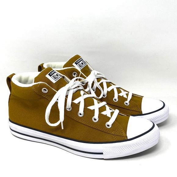 Converse Chuck Taylor All Star Street Mid Top Men’s Dark Wheat Sneakers A00491F - Picture 3 of 9